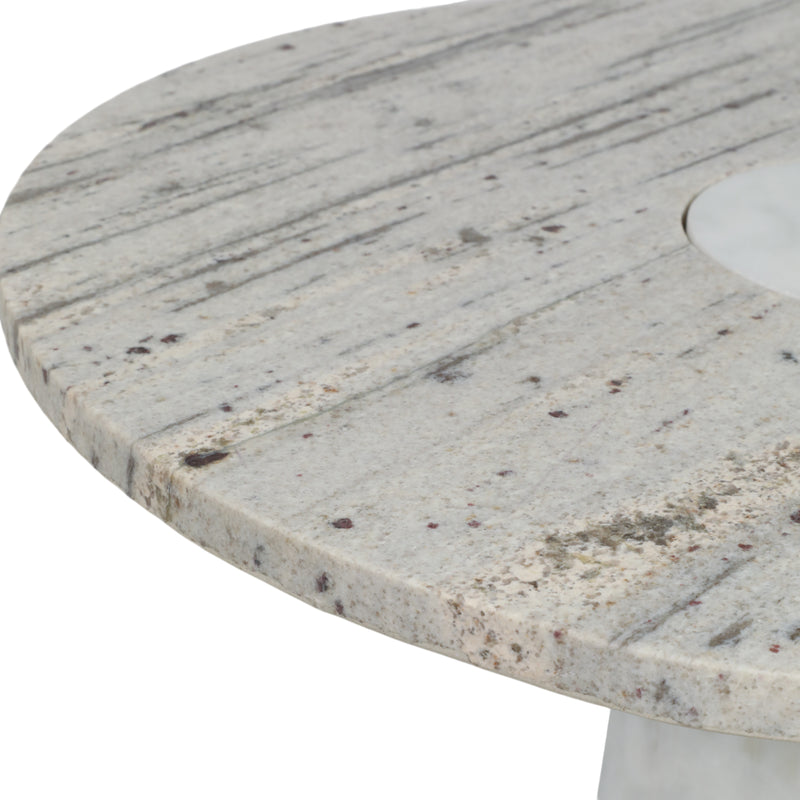 24 Cassiope Granite And Marble Accent Table