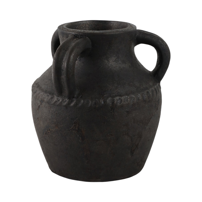 Terracotta, 10 Triple Handle Jug, Black