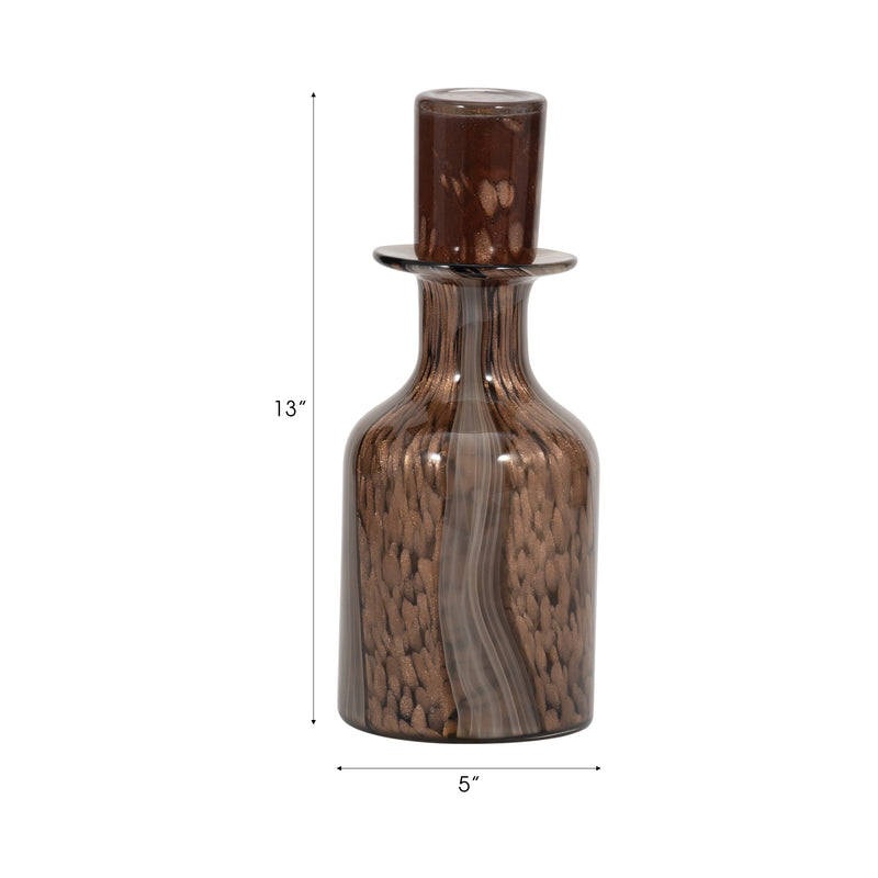 13 Hilary Medium Brown Glass Bottle