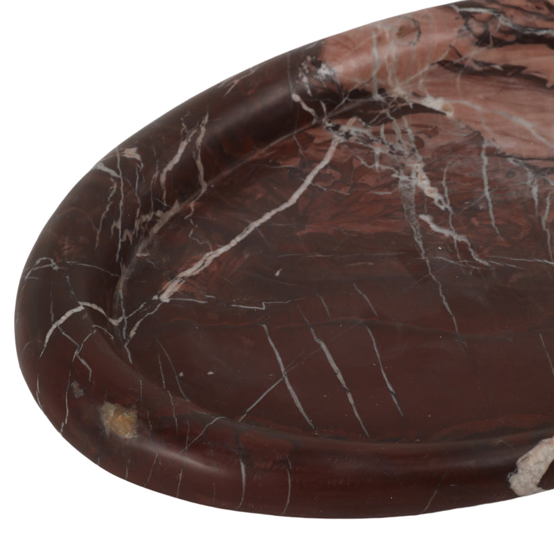 17 Kramer Red Marble Tray