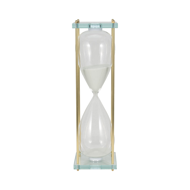 24 Reynolds Medium White & Gold Hourglass