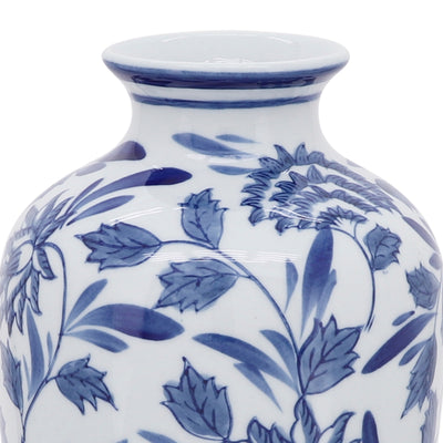 CER, 13H CHINOISERIE VASE, BLUE/WHITE