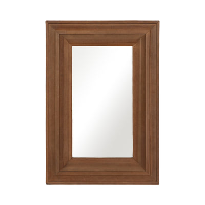 WOOD FRAME 24 X 36 WALL MIRROR, BROWN WB