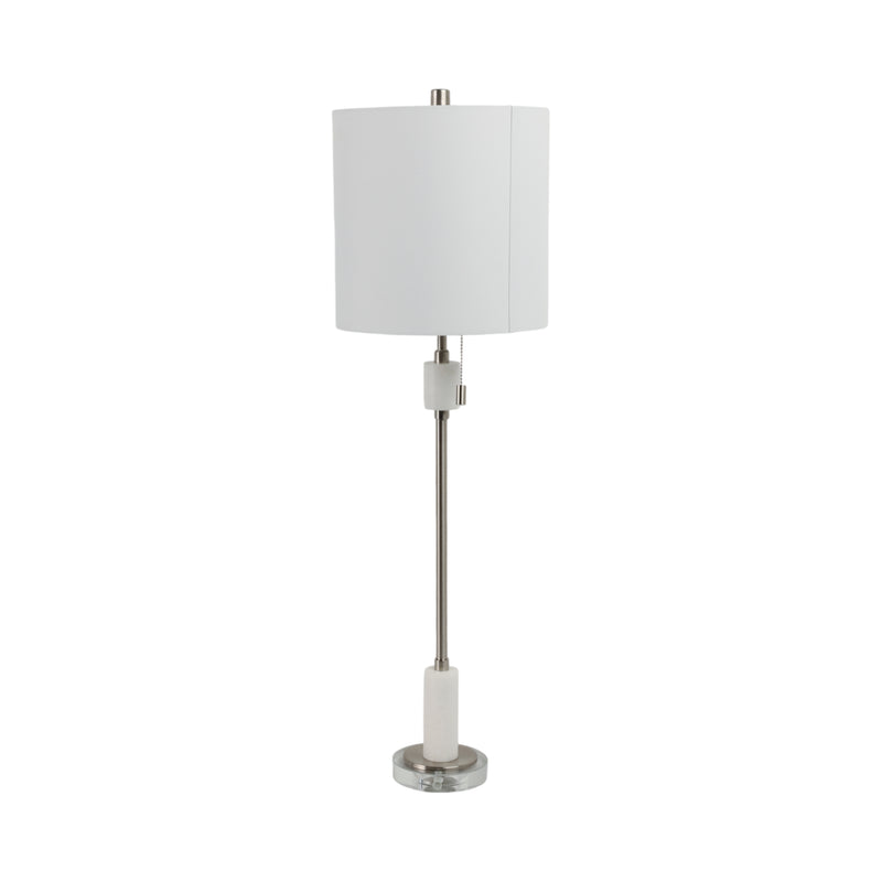 37 Bari Silver Marble Lamp