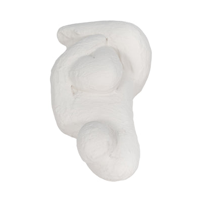 8 Raised Arm Posing Figure, White