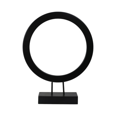 23 VOLTA SMALL BLACK WOOD RING STATUARY