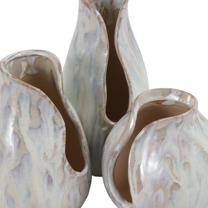 S/3 5/7/8 Pendelton Ceramic Vases