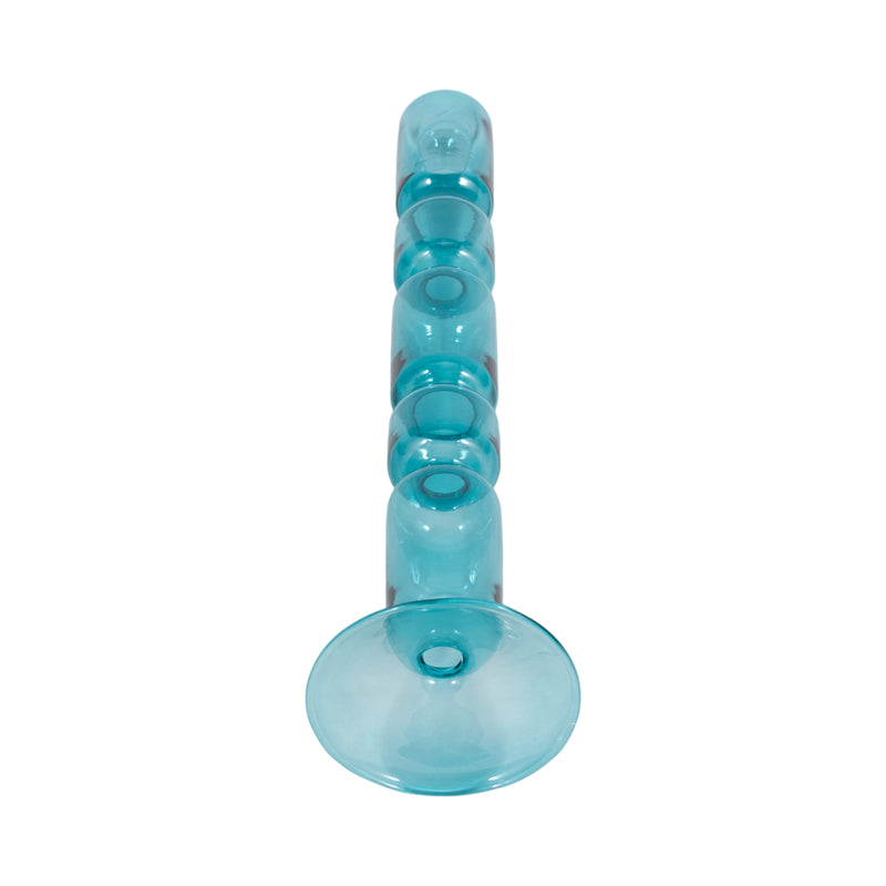 14 Mixed Bubble Taper Candleholder, Blue