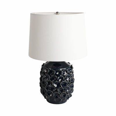 25 Coastal Discs Table Lamp, Navy Blue