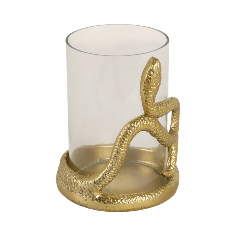 6 Snakearound Pillar Holder, Gold