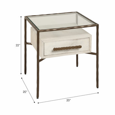 22 Azamara Real Hide Accent Table