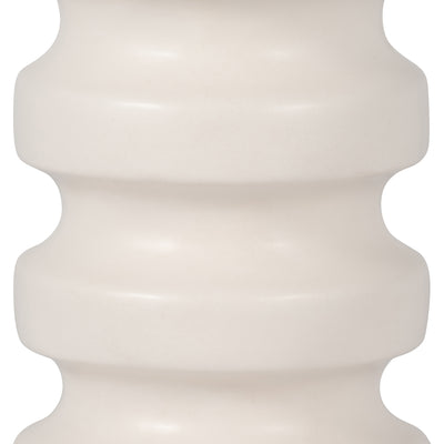 CER, 11 TIERED VASE, WHITE