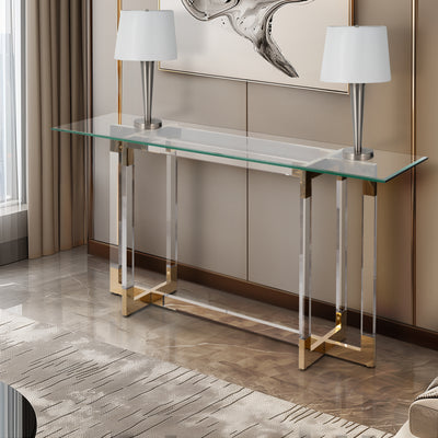 60 Arteaga Acrylic Console Table