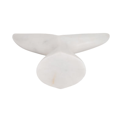 Marble, 7 Whale Tail, White