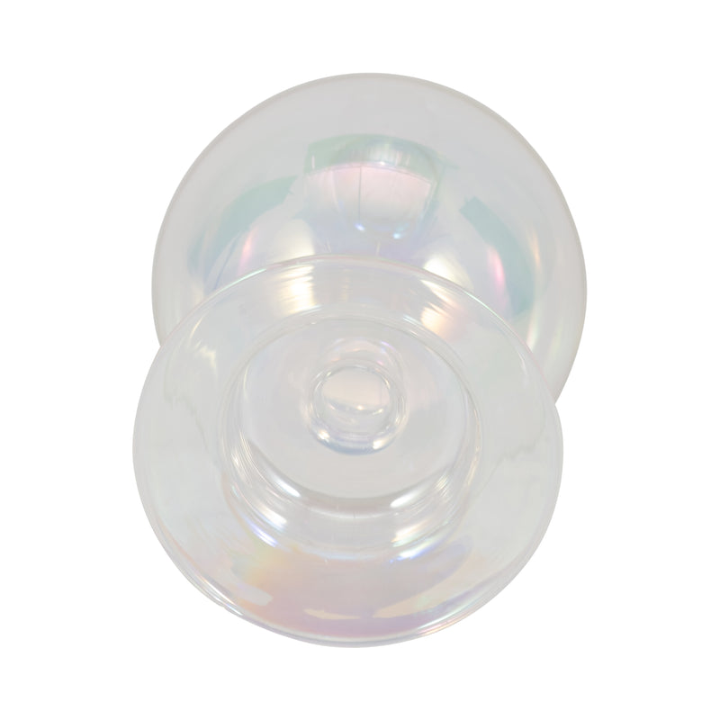 7 Glass Bubble Taper Candle Holder, Luster