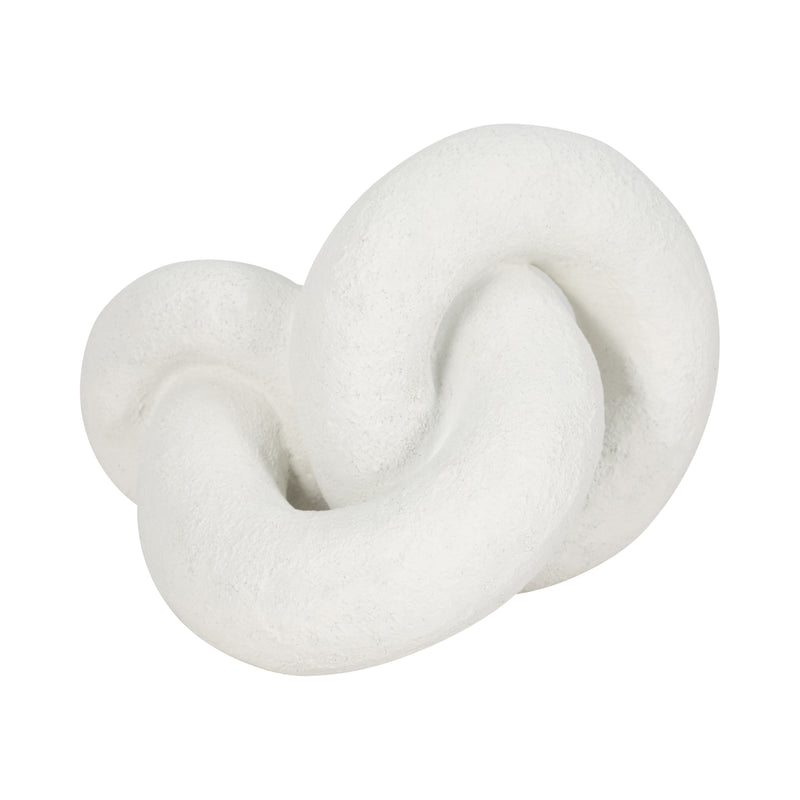 9 Resin Knot Decor Rough Finish, White