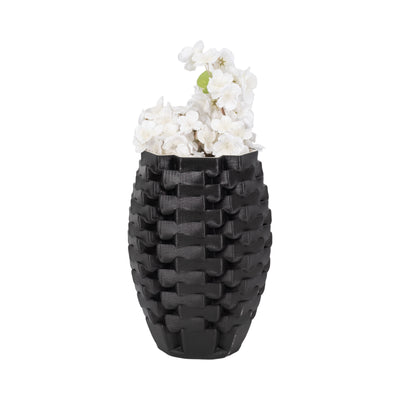 13 Ellesmere 3d Printed Vase, Black