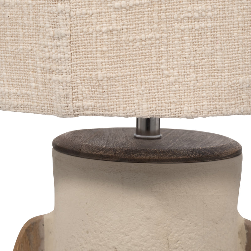 Ecomix, 24 Organic Table Lamp, Ivory