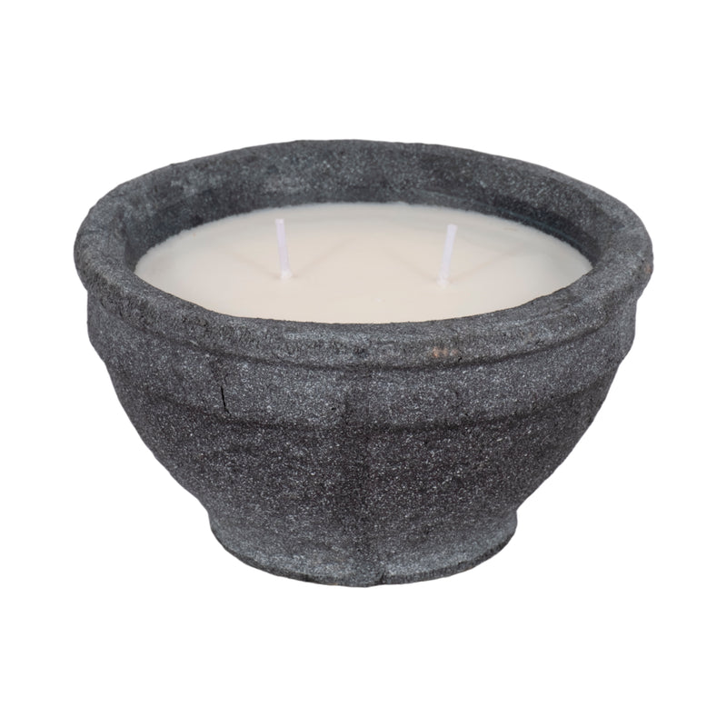 6 14 Oz Wood Sage & Sea Salt Bowl Candle, Black