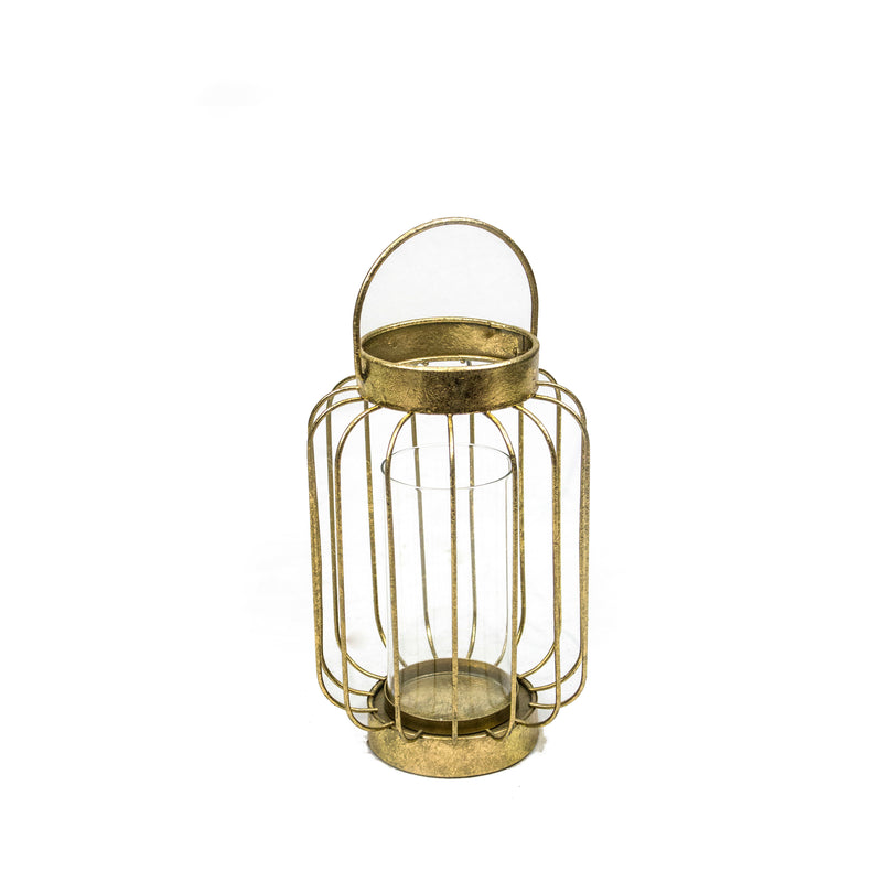 METAL CANDLE HOLDER, GOLD