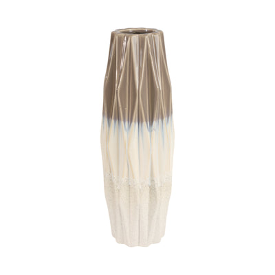 17 Calista Cream Glaze Large Vase