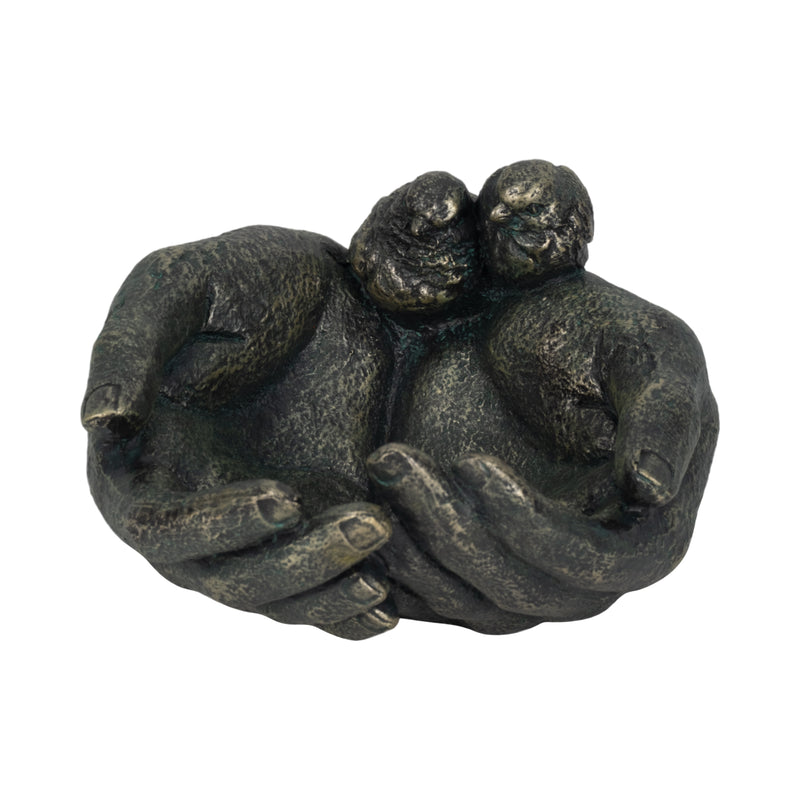 9 Giving Hands Birdfeeder, Bronze