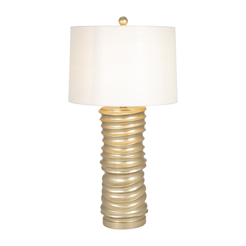 Resin 29 Stacking Rings Table Lamp, Champagne