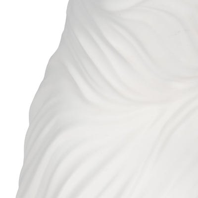 16 Curvy Ribbed Sculpture, White