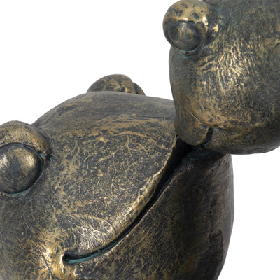 14 Frog Parent And Child Playing, Bronze