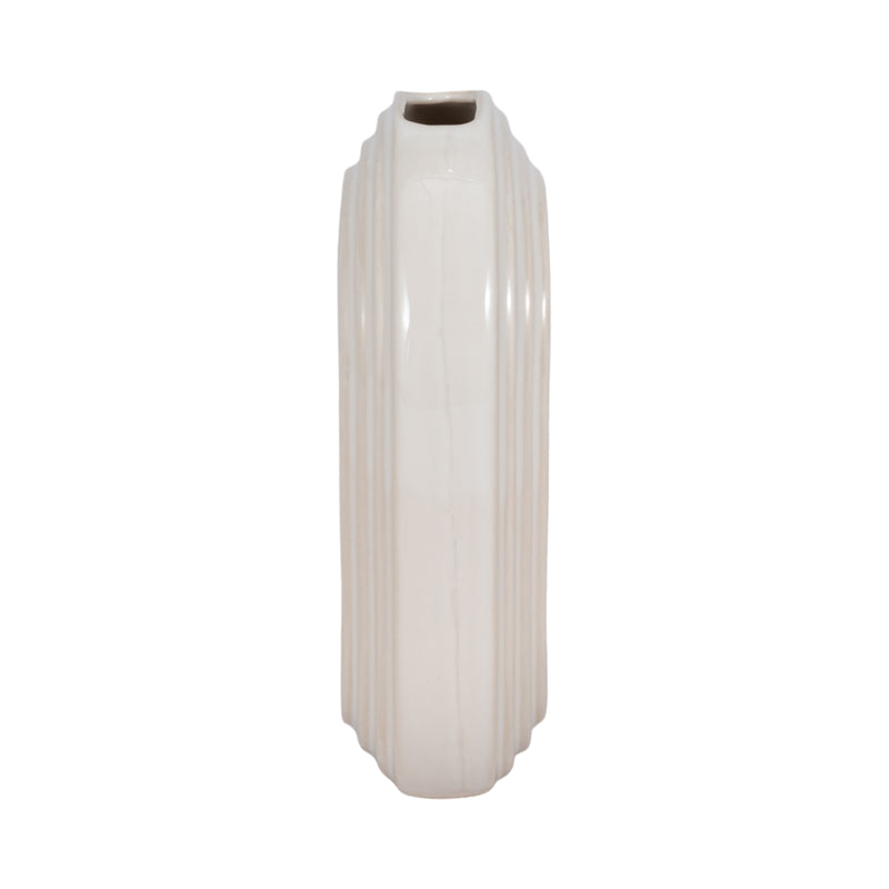 8 Oval Arch Vase, Ivory