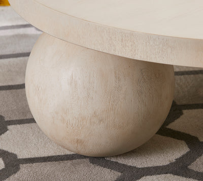 CRV Round offwhite COFFEE TABLE