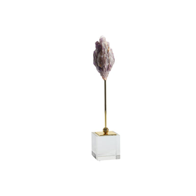 Decorative Amethyst On Stand, Purple