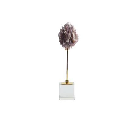 Decorative Amethyst On Stand, Purple