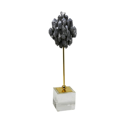 Decorative Marcasite On Stand, Silver