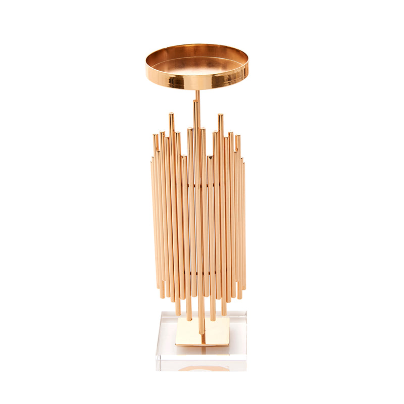 ROSE GOLD CANDLE HOLDER 13.25