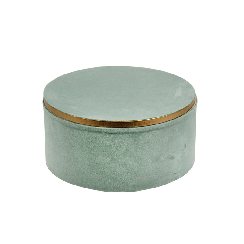 VELVETEEN ROUND STORAGE BOX