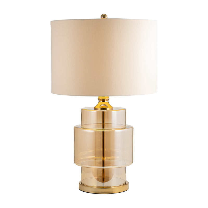 Glass, 30 Lustered Table Lamp, Gold