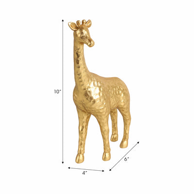 10 Standing Pretty Giraffe, Gold