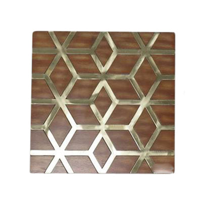 Wood Metal Wall Decor, Brown