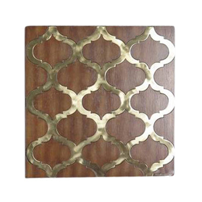 Wood Metal Wall Decor, Brown