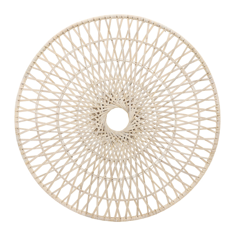 WICKER, 36, ROUND WALL ACCENT, NATURAL