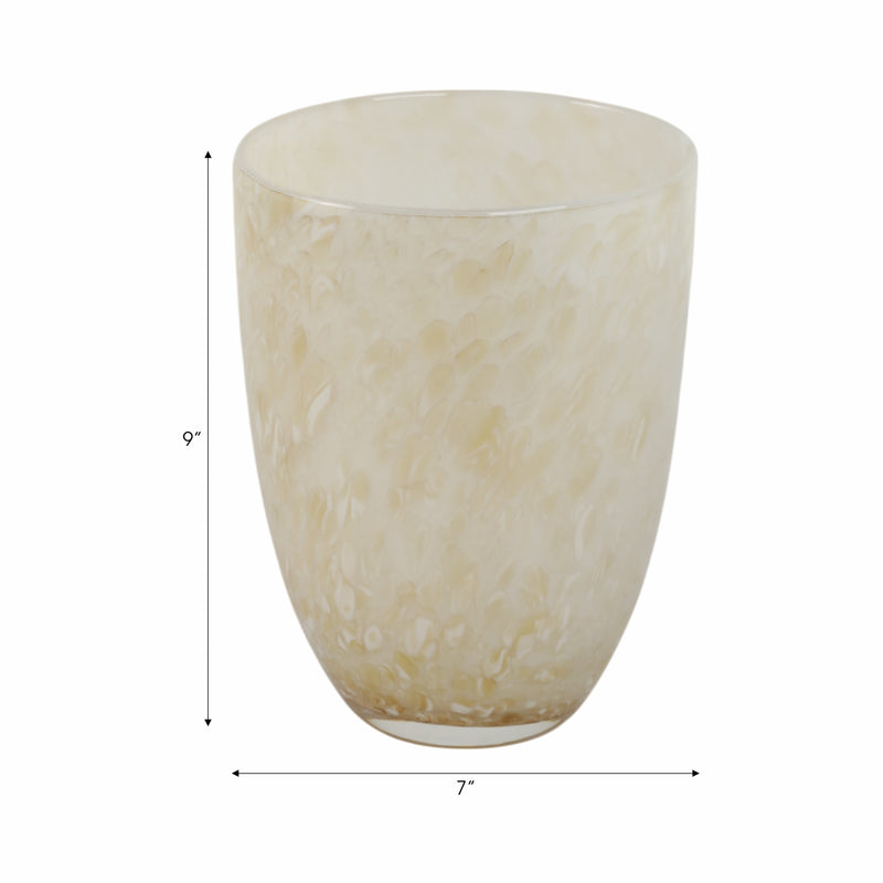 9 Durban Small Cream Glass Vase