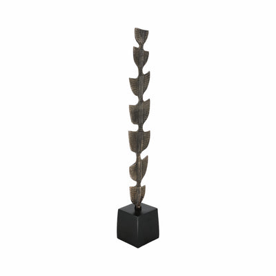 29 Hensly Small Metal Statuary, Black