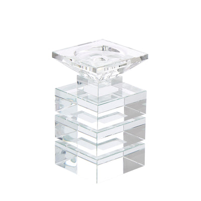 Crystal Candle Holder, Clear