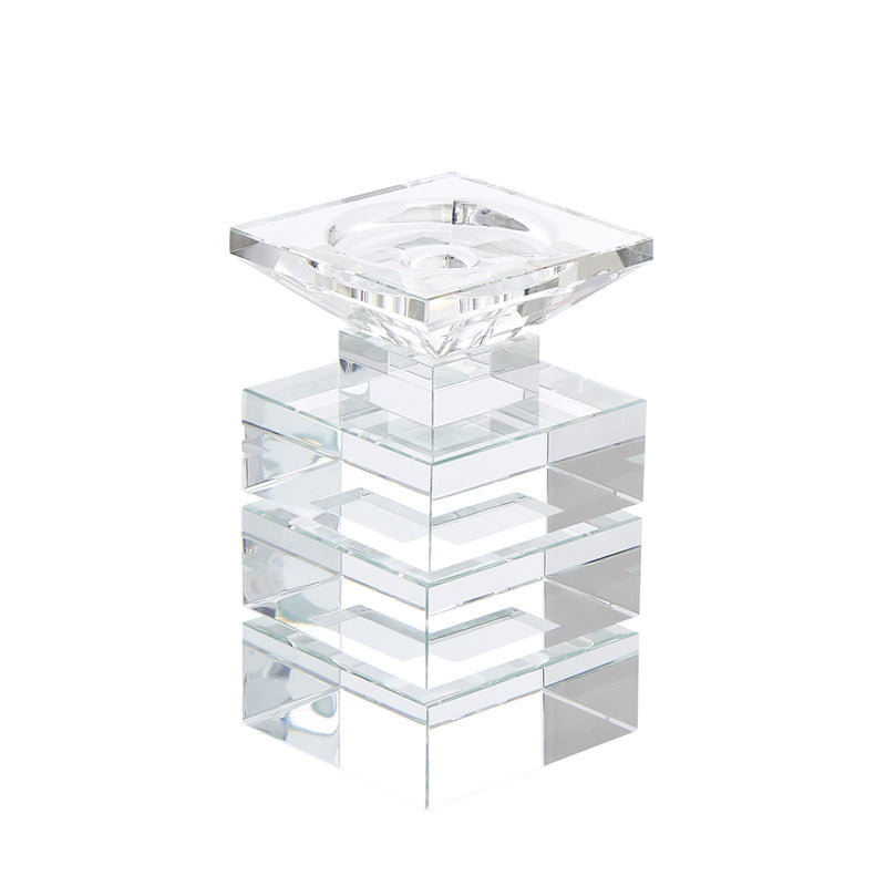 Crystal Candle Holder, Clear