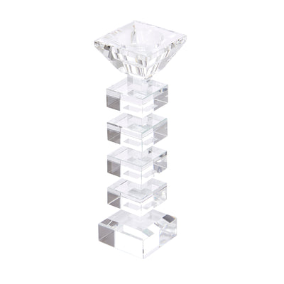 Crystal Candle Holder, Clear