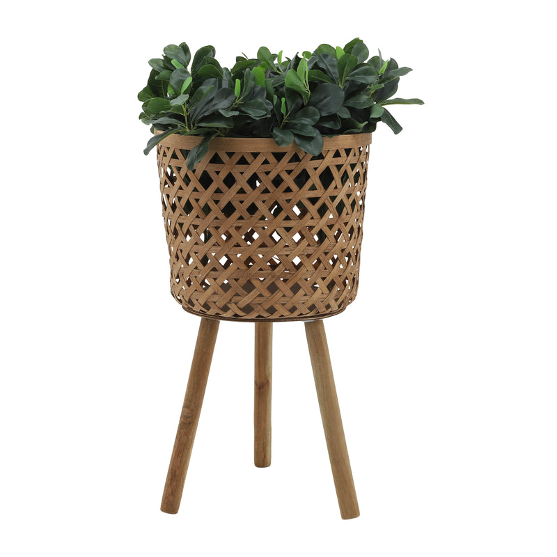 S/3 BAMBOO PLANTERS 11/13/15 NATURAL