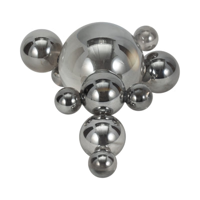 8 ATLAS SILVER CRYSTAL BUBBLE STATUARY