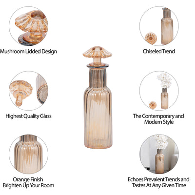 14 Igor Mushroom Glass Bottle