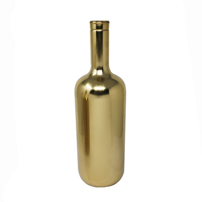 18.5 METAL VASE, GOLD